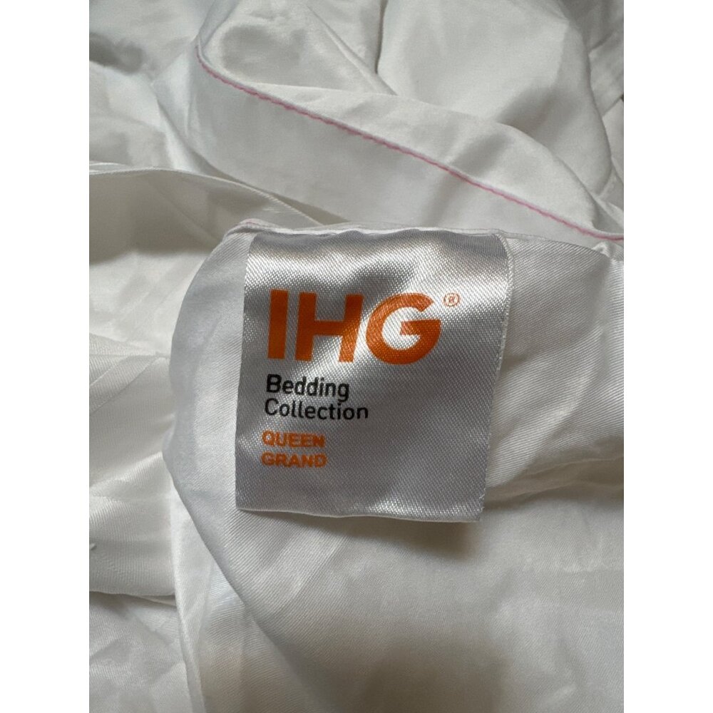 IHG Bedding Collection White Queen Grand Duvet Cover Only 88 x 87” Open Concept